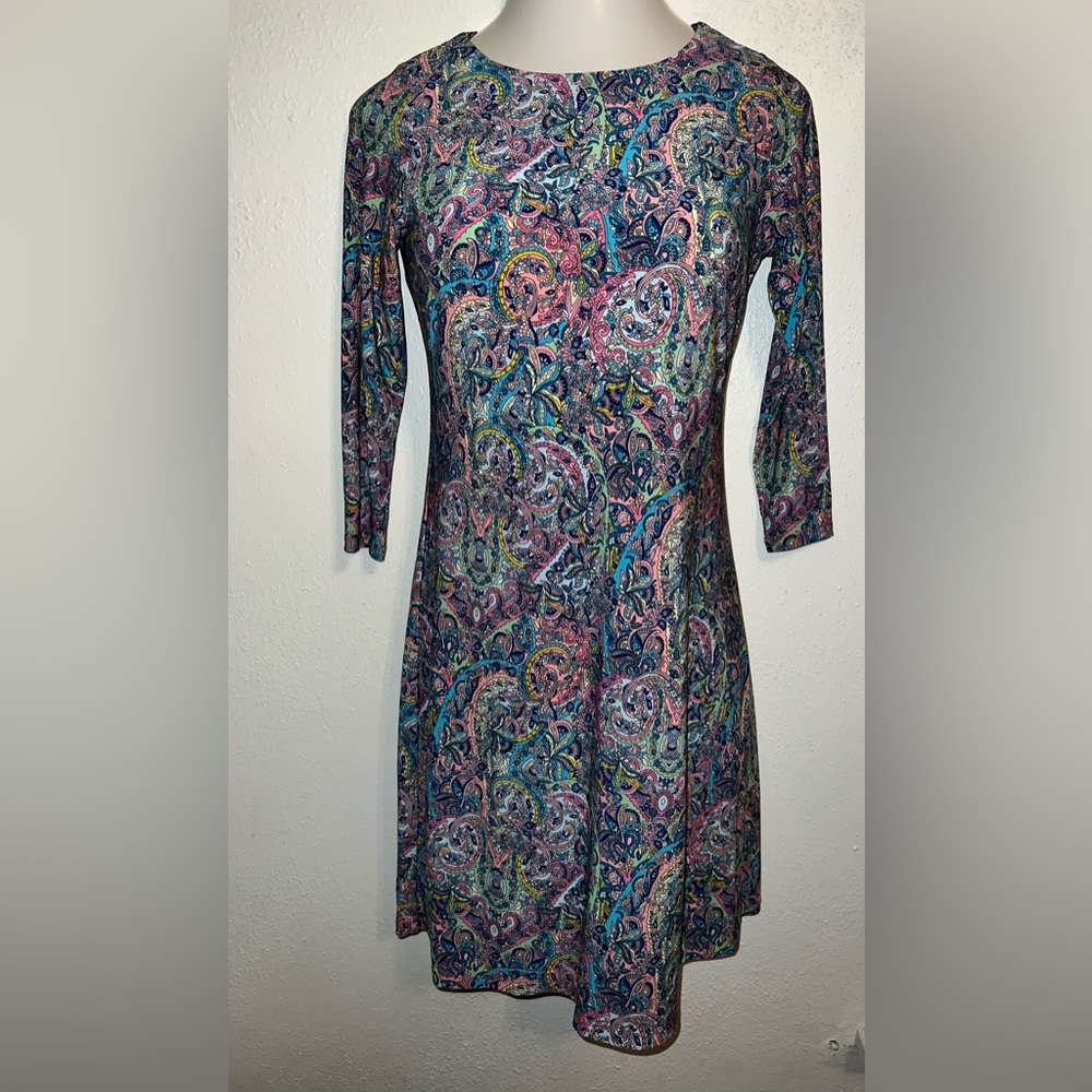 Tommy Hilfiger paisley 3/4 sleeve